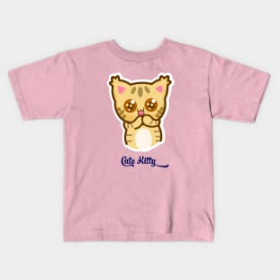 Cute kitty cat Kids T-Shirt